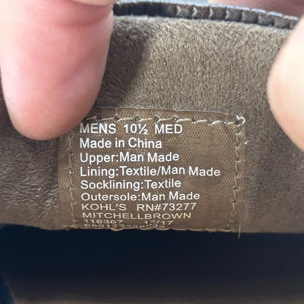 Sonoma Goods For Life Mitchell Mens 10.5 Brown Boat Shoes Ortholite Vitalize
